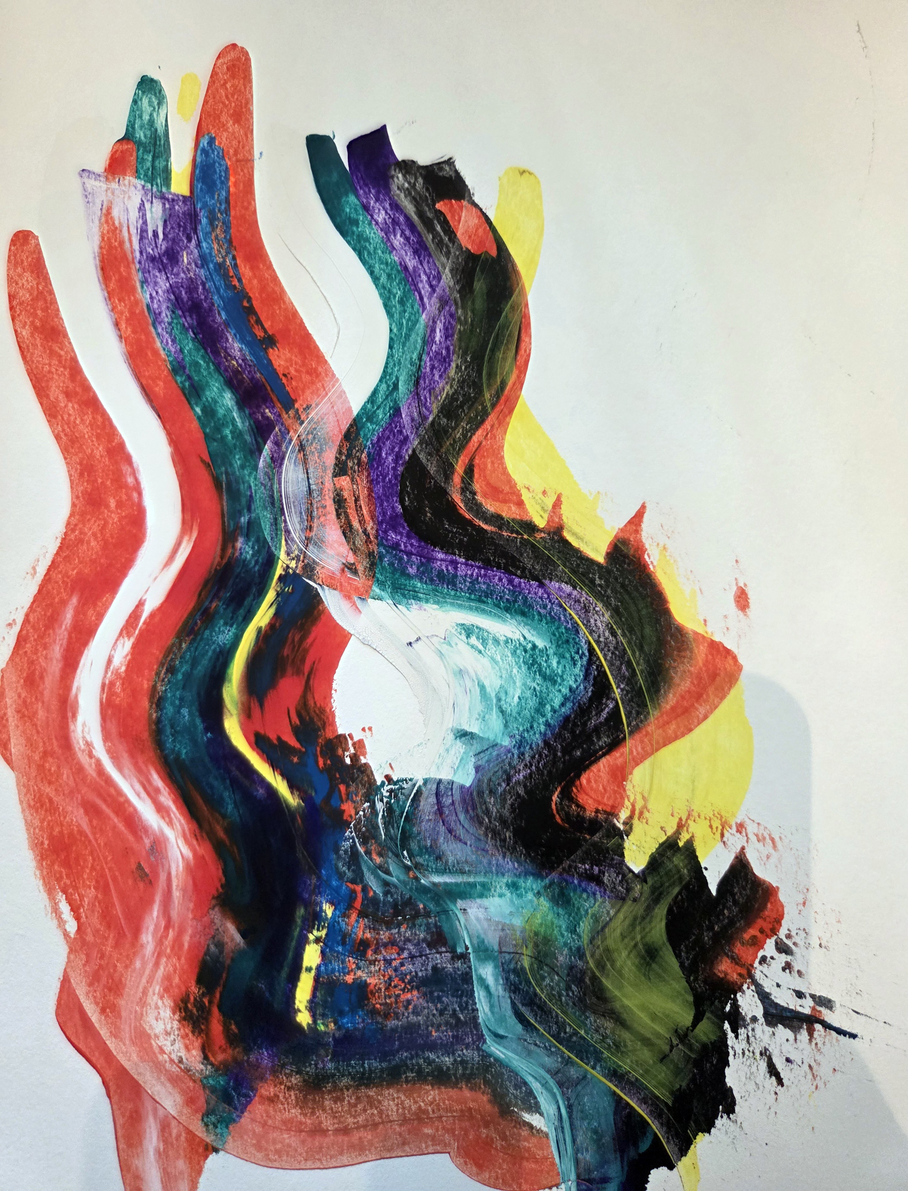 Bright paper lantern with face on it